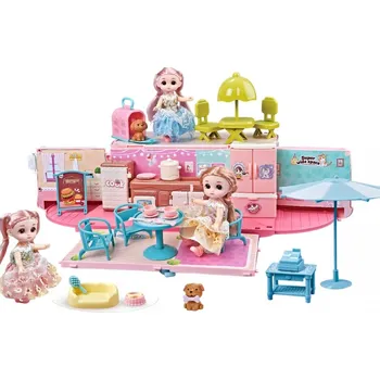 Domeček pro panenku Camper 2v1 XXL House Set pro panenky