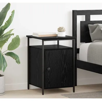 Ložnice Noční skříňka Černý dub 40 x 42 x 60cm kompozitní dřevo