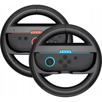 Herní konzole VOLANT ZÁVODNÍ PRO JOY-CON NINTENDO SWITCH 2 ČERNÉ (2 KS)