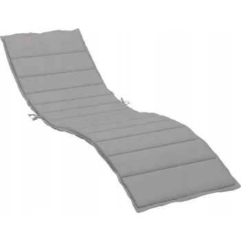 Prostěradlo Polštář na lehátko šedý, 200 x 50 x 3 cm, tkanina Oxford