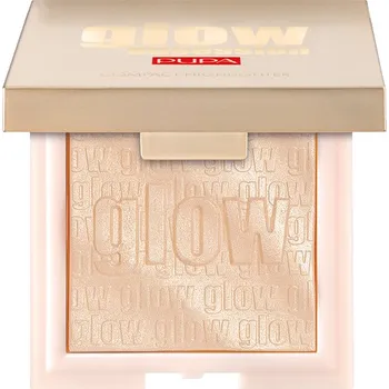 Přípravek na tvář PUPA Milano Kompaktní rozjasňovač Glow Obsession (Compact Highlighter) 6 g 100 Light Gold + 2 měsíce na vrácení zboží