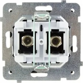 Elektrická zásuvka Anténní zásuvka nástěnná Ospel černá