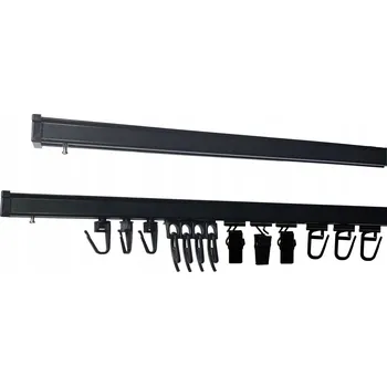 Obraz Černá hliníková stropní Garnýž na míru