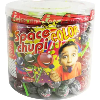 Bonbon SPACE CHUPI Color - barvící lízátko 9,5g