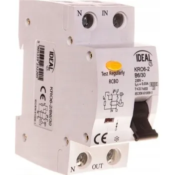 Proudový chránič Proudový chránič Kanlux 0 V IP20 6 A