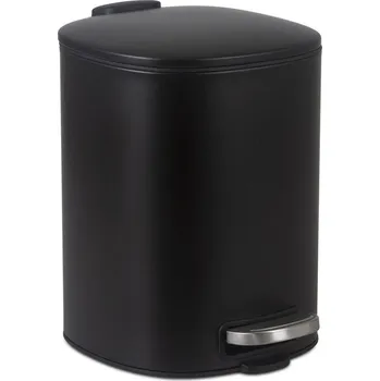Odpadkový koš Koupelnový pedálový koš, černý 5L