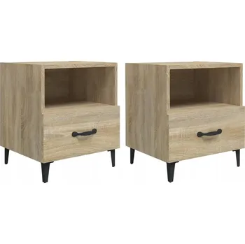 Noční stolek Elegantní noční stolky dub sonoma 40 x 35 x 47,5 cm, 2 ks