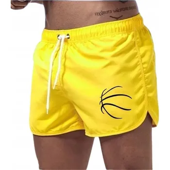 Pánské plavky Šortky Kraťasy Vzor Míč Zavazovací - M