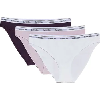 Kalhotky Dámské tanga Calvin Klein 000QD5209E QA7 NIGHTSHADE/LILA SUGAR/WHITE Velikost: XS