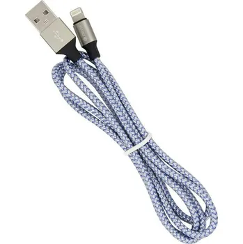 Datový kabel Kabel Devia USB - Apple Lightning 1 m stříbrný