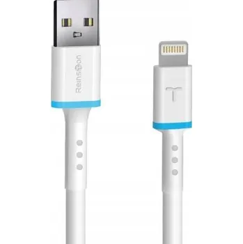 Datový kabel Kabel Reinston USB - Apple Lightning 2 m bílý