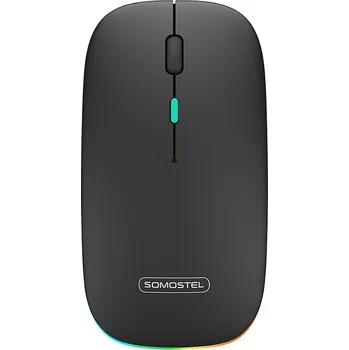 Somostel bezdrátová počítačová myš s RGB LED podsvícením, černá SMS-GM23