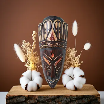 Etno Maska 5 Šaman / Dřevo 20 cm