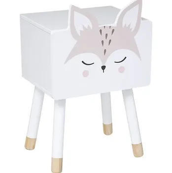Noční stolek Noční stolek pro dítě MDF Liška noční stolek
