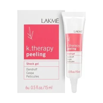 Šampon Lakmé K.Therapy Peeling Shock Gel šamponový peeling proti lupům 6 x 15 ml
