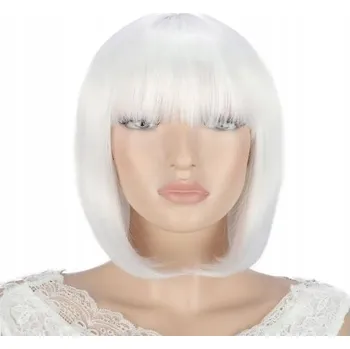 Paruka Paruka Bob s ofinou bílá PORSMEER 30 cm