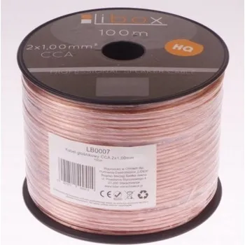 elektrický kabel Reproduktorový kabel Libox LB0007 2 x 1 mm2, 100 m