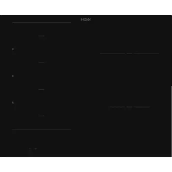 Varná deska Indukční varná deska Haier HAMT66IRCS 59 cm, 4 plotýnky, černá