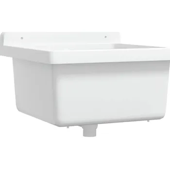 Umyvadlo Bílé umyvadlo 40 x 40 x 24 cm s přepadem, PP