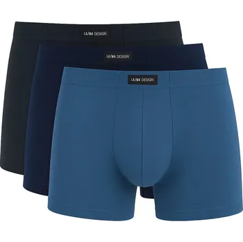 Boxerky LAMA Pánské boxerky bavlněné přiléhavé slipy M-1070SZG 3-balení L