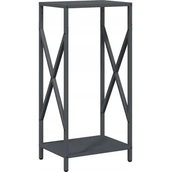 Stojan na palivové dřevo, antracitový, 34 x 25 x 70 cm, ocel válcovaná za studena