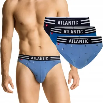 Slipy Pánské slipy ATLANTIC SPORT 3MP120/NIEJ/TUR/GRA *L*