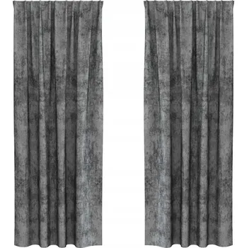 Prostěradlo Aksamitové závěsy šedé 260 x 140 cm, sada 2 kusů
