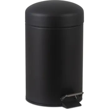 Odpadkový koš Koupelnový pedálový koš, matná černá 3L