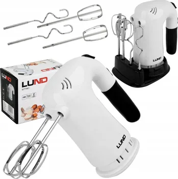 RUČNÍ MIXÉR KUCHYŇSKÝ ROBOT 200W 4 NÁSTAVCE 5 RYCHLOSTÍ + STOJAN LUND