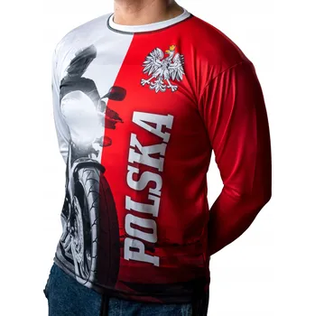 Moto bunda TERMOAKTIVNÍ MOTOCYKLOVÉ TRIČKO NÁRODNÍ POLSKO 5XL VELKÁ VELIKOST NA MOTORKU