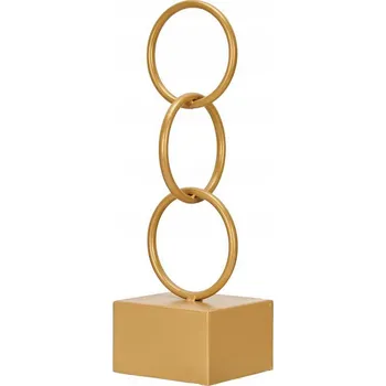 Obraz Dekorativní figurka Rybí kostra Zlatý kov (12,5 x 4