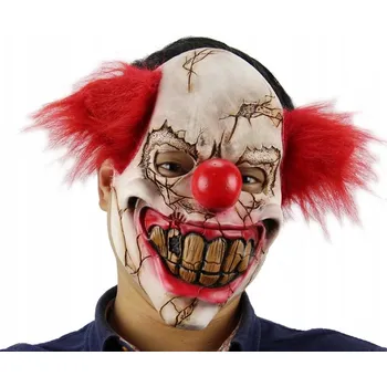 Karnevalová maska Latexová maska na obličej drak, vícebarevná