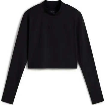 tričko dlouhý rukáv dámské VANS Script Mini Mock LS Black - XXS