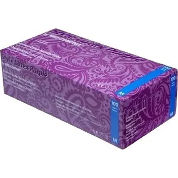 Vyšetřovací rukavice Vyšetřovací rukavice Style latex, nepudrované, Purple (světle fialové), vel. XS, 100 ks