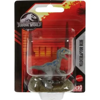 Figurka JURASSIC WORLD MICRO DINOSAURUS VELOCIRAPTOR BLUE (Modrý)