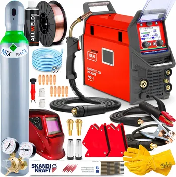 Svářečka INVERTOROVÁ SVÁŘEČKA IDEAL EXPERT MIG 220 PFC PULS MMA TIG 200A SPOT 4R ALU