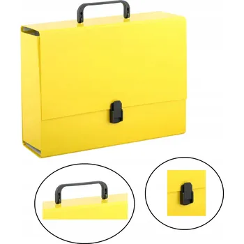 Aktovka na dokumenty Aktovka s uchem B4 Jumbo pastelově žlutá Penmate