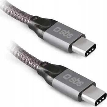 Datový kabel Kabel USB-C - USB-C SBS 1 m šedý