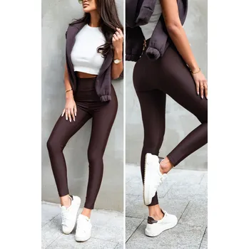 Klasické push-up legíny Naomar IVON Barva: Čokoládová, Velikost: M