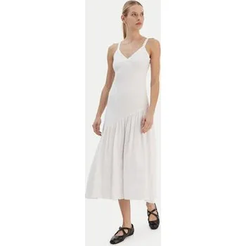 Dámské šaty DKNY Letní šaty P5JNCD88 Écru Regular Fit XL