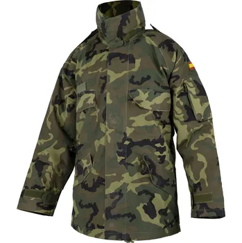 Ochranné vybavení na lov a střelbu Armáda Španělská Bunda nepromokavá s membránou ŠPANĚLSKÁ WOODLAND použitá