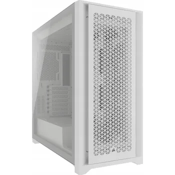 PC skříň Počítačová Skříň pro počítač Corsair 5000D Core Airflow TG Midi Tower ATX Bílá