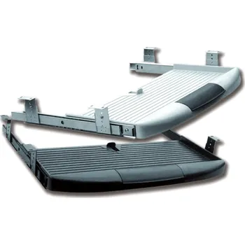 police Výsuvná police pod klávesnici ATM, šedý plast, 55x23x3,7 cm