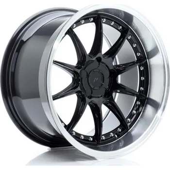 Alu kolo JAPAN RACING Alu kola Japan Racing Jr41 8.5x18 5x120 ET15-35 Glossy Black W/Machined Lip 72.6