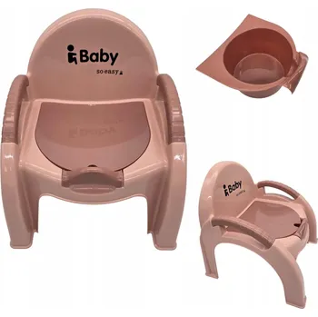 Kojenecká hygiena DĚTSKÝ NOČNÍK ŽIDLIČKA MULTIFUNKČNÍ S VYJÍMATELNOU VLOŽKOU RŮŽOVÝ