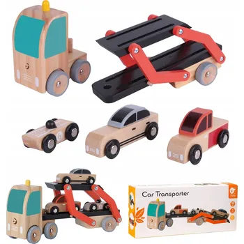 autíčko Dřevěný Autopřepravník Classic World