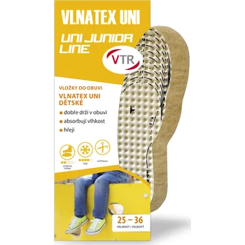 Vložka do bot VTR Vložky do bot - Vlnatex UNI dětské, zastřihávací vel. 25-36