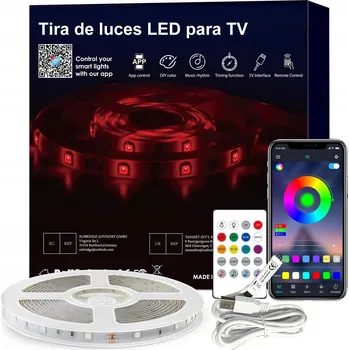 LED páska LED pásek k TV RGB 3m Bluetooth dálkový ovladač 5V Samsung