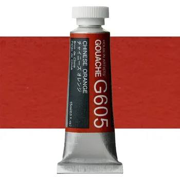 Vodová barva Kvašová barva Holbein 15ml - Chinese Orange