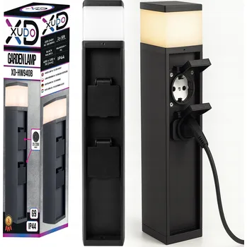 Stojací lampa Stojací zahradní lampa sloupek LED G9 40cm patice 230V XUDO